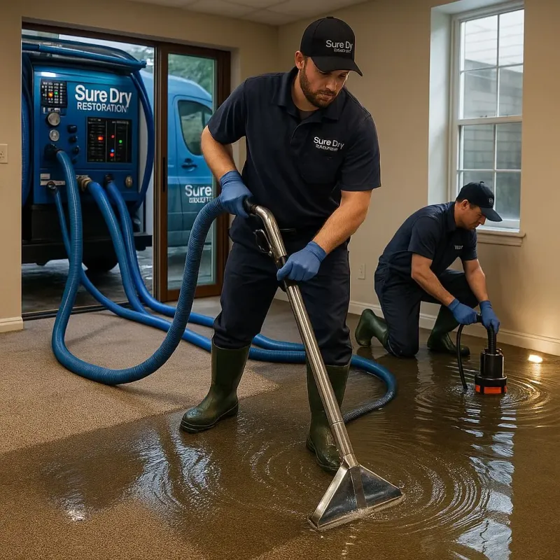Water Extraction and Removal process in North Little Rock, AR